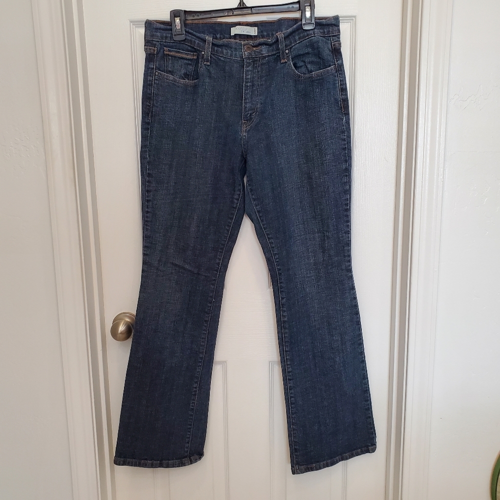 Levis 515 Mid Rise Boot Cut Stretch Denim Jeans 12